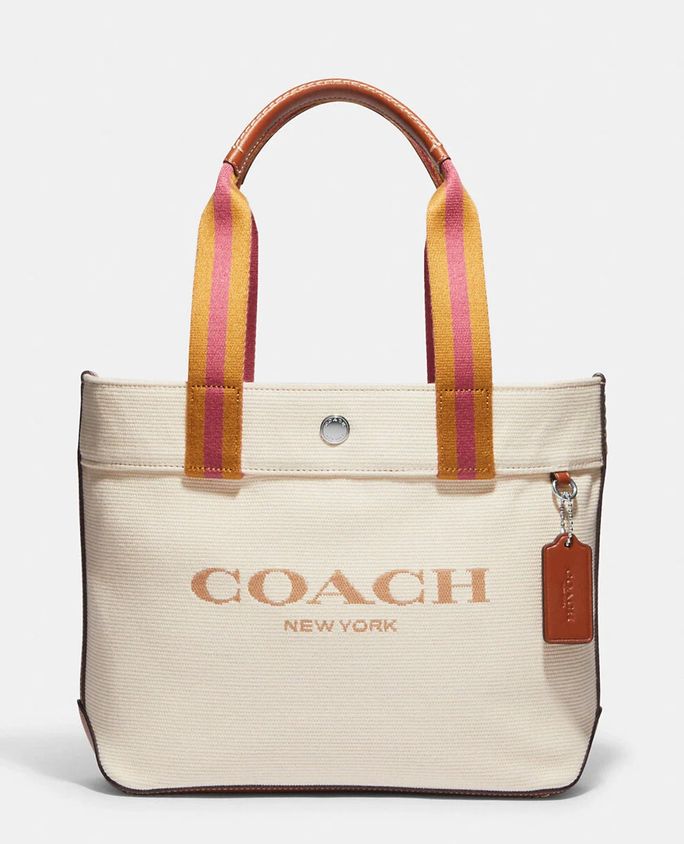 Coach Small Canvas Tote Natural Multi CK168 NWT Authentic Was $328 Free  Shipping