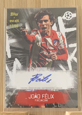 Topps Auto Joao Felix /99 Steve Aoki Football Festival Atletico de Madrid