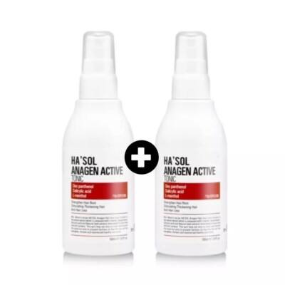 HA'SOL Anagen Active Tonic 100ml x 2ea   Hair Loss Care & Scalp Nutrition