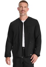 Black Dickies EDS NXT Scrubs Mens Zip Front Jacket DK323 BLK