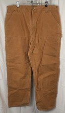 Carhartt Heavy Duty Duck Canvas Pants 40x32 Double Knee B01-BRN