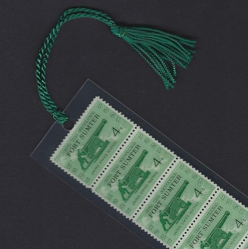 Fort Sumter Civil War Centennial - Vintage Set of 5 Stamps Bookmark Unique L@@K! - 第 2/2 張圖片