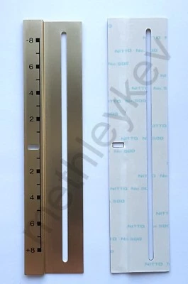 GOLD PITCH TRIM FITS TECHNICS SL1210 SL1200 MK2 MK3 MK5 DISPLAY STICKER DECAL