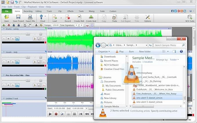 MixPad Multitrack Sound Recording / Mixing Software for Windows Masters Edition - Image 2 of 3