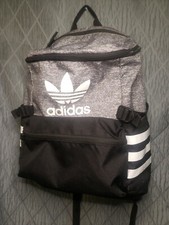 Adidas Stadium Backpack Lightweight Black Gray  White GUC