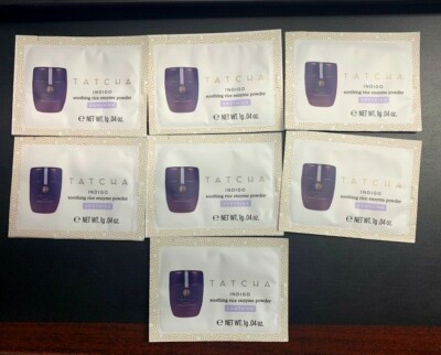 Tatcha Skin Care Packettes INDIGO SOOTHING Rice Enzyme Powder Packet 7 ct.04 OZ