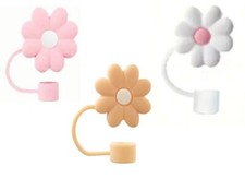 Straw Cover Cap Flower for Stanley Cup Straw Topper Fits 30oz or Smaller (3 PCS)