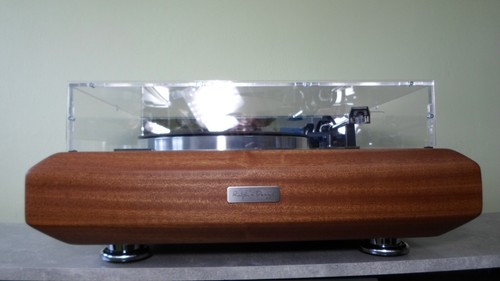 Thorens TD 125 MKII - Carbon Tonarm - Vollholz Mahagoni - revidiert - 25 kg