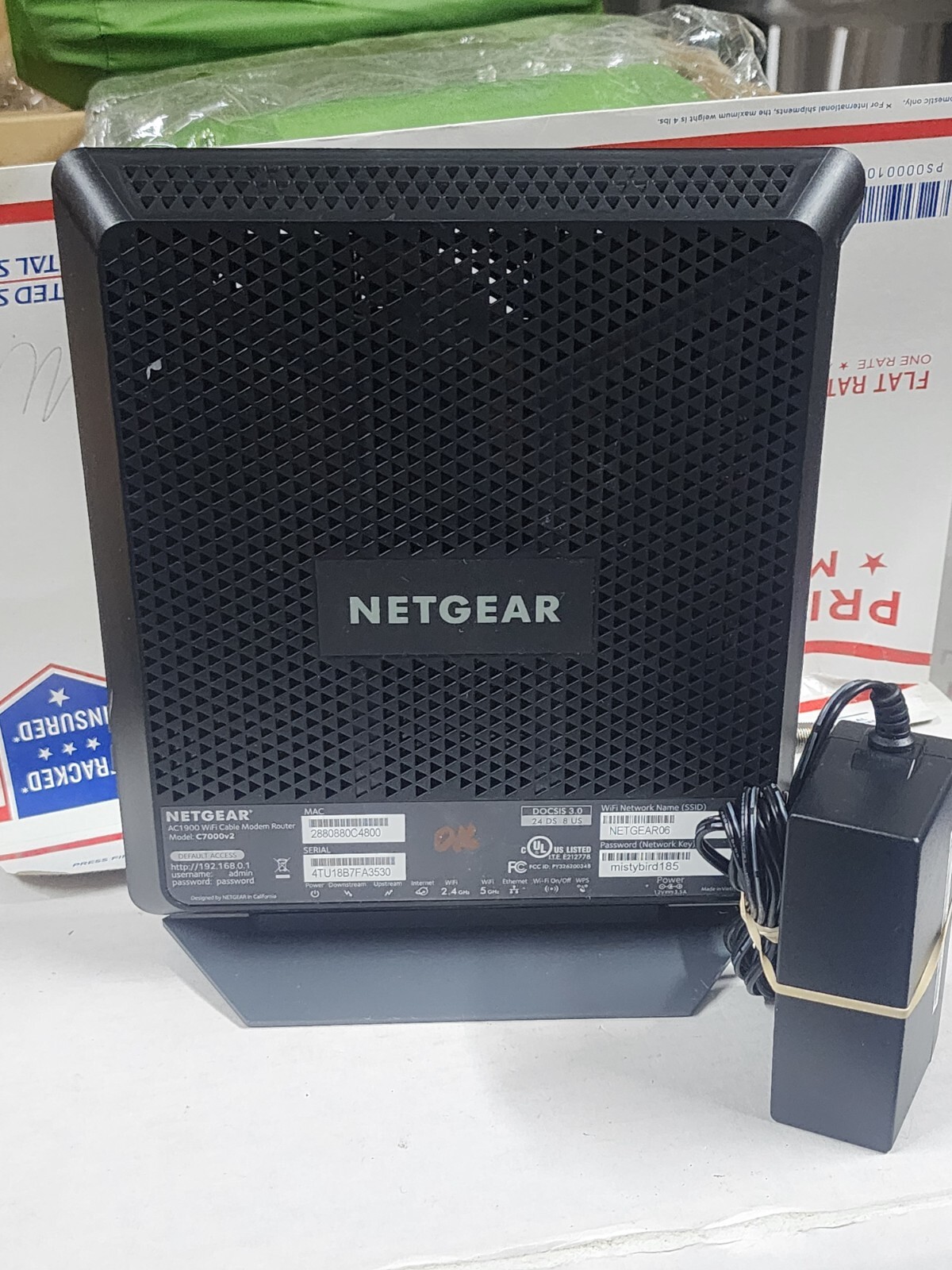 NETGEAR NIGHTHAWK AC1900 C7000V2 CABLE MODEM DUAL BAND ROUTER TESTED PERFECT F13 748926500432 eBay