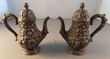 Weidlich Brothers Ornate Silver Salt & Pepper Shakers