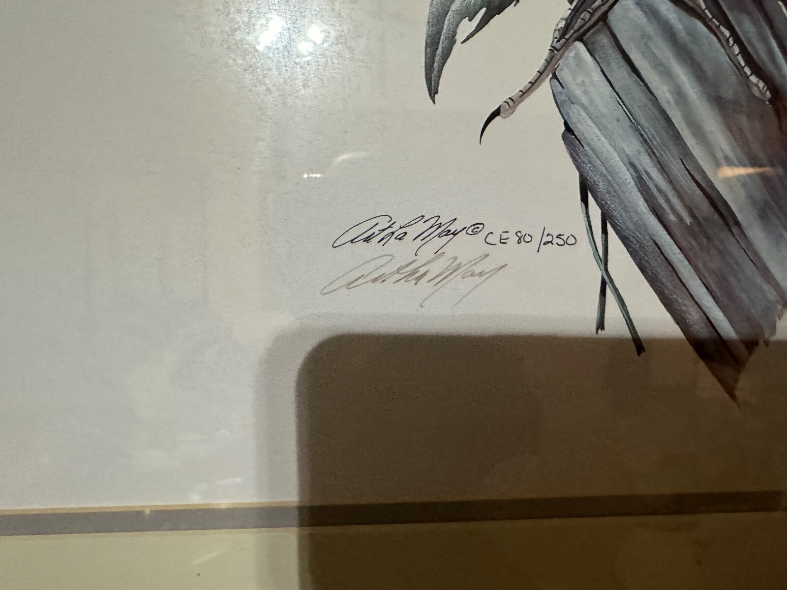 art-lamay-signed-marsh-blue-framed-print-ebay