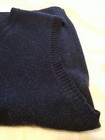 Brooks Brothers "346" Sweater Vest Large Sleeveless Navy Blue 100% Lambs Wool — photo 3
