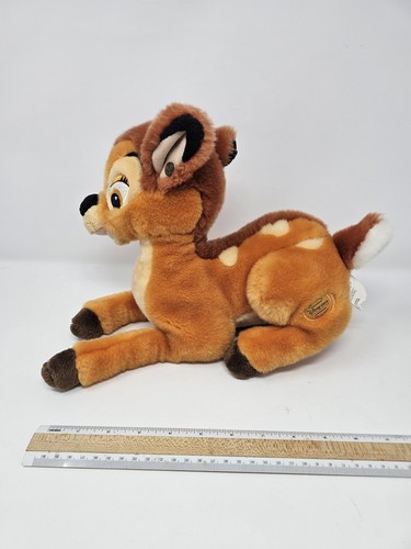 Bambi Plush Disney Store Exclusive Sitting Stuffed Animal Deer Baby 13” - Picture 3 of 9
