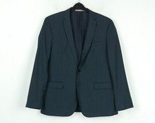 Paoloni Blazer Hommes UK 42  tats-unis Marine Textur  Veste Laine Ue 52 Sport