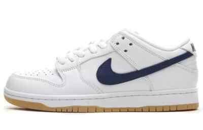 Nike SB Dunk Low Orange Label White Navy CZ2249-100 Men's Size | eBay