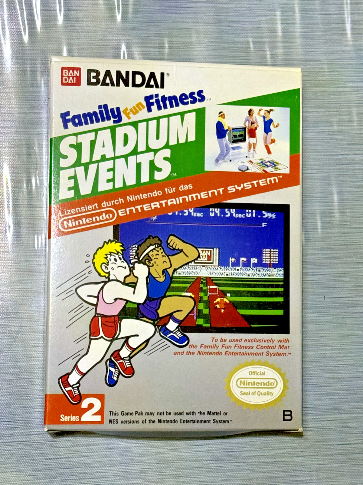 Family Fun Fitness: Stadium Events - Nintendo NES / MINT / CIB / SELTEN