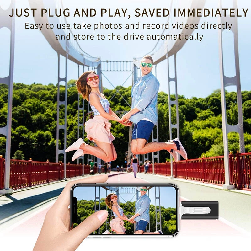 2TB 1TB 3-in-1 USB 3.0 Flash Drive Memory Storage Photo Stick For iPhone iPad PC - Image 4 of 4