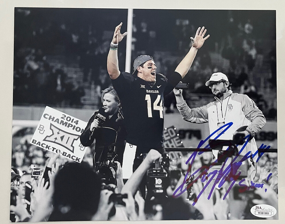 Bryce Petty Autographed Signed Baylor Bears 8X10 PHOTO JSA 