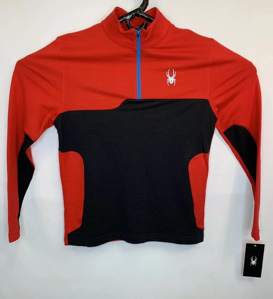 NEW Spyder Men’s Small S Pinnacle Merino T-Neck 1/4 Zip Pullover MSRP $149 NWT