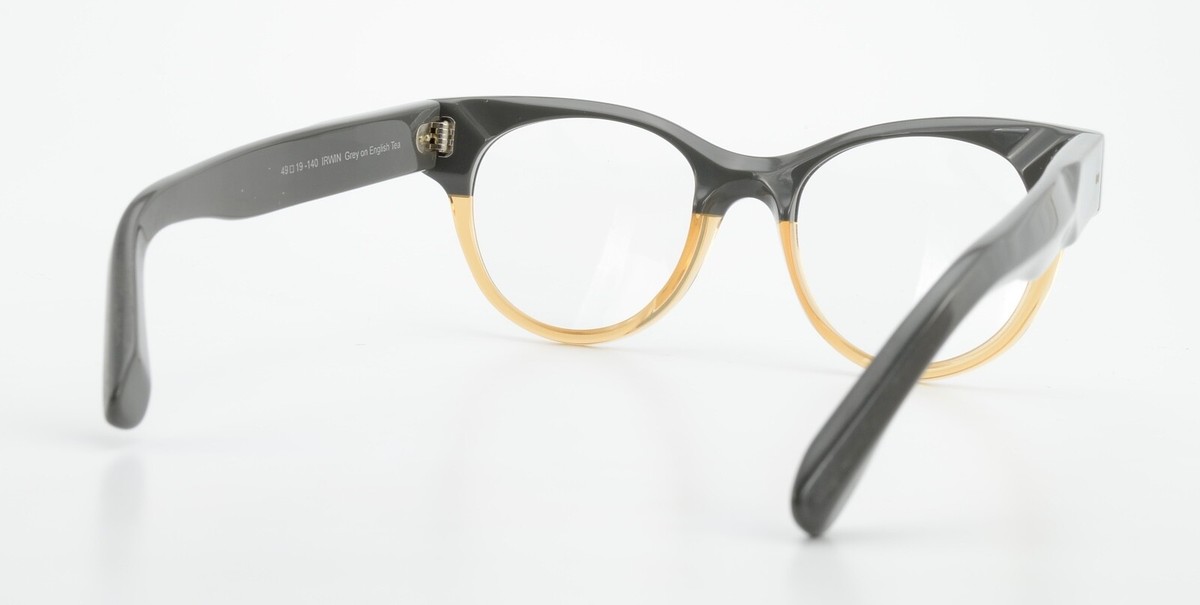 Claire Goldsmith Legacy Glasses Frame Irwin Grey on English Tea 