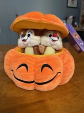 NEW 2021 Disney World Halloween Chip Dale in Pumpkin Plush
