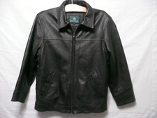 Rainforest  Women's  Pre Owned Leather Jacket  Size M Black Pre-owned Jj21+04