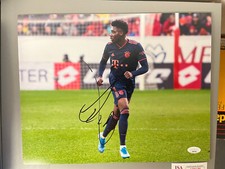 Bayern Munich Alphonso Davies Autographed Signed 11x14 Photo JSA COA #1
