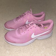 New Nike Revolution 4 Pink Tennis Shoes Running Sneakers Girls Youth 6