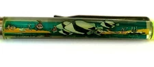Aloha Hawaii Floaty Pen Moving School of Fish among Coral on Ocean Floor Vintage
