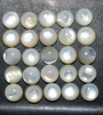 Mother of Pearl 6mm Round Cabochon Loose Gemstone s 