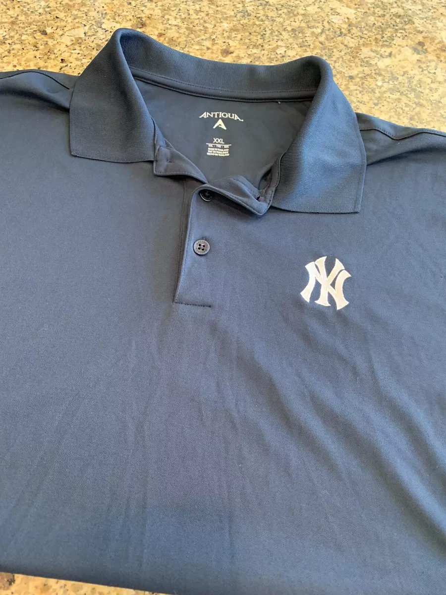 MLB Baseball NEW YORK YANKEES Golf Style Embroidered Button Polo Shirt