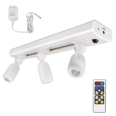 BIGLIGHT LED Track Light, Dimmable Accent Lighting with Rotatable Heads, Plug in