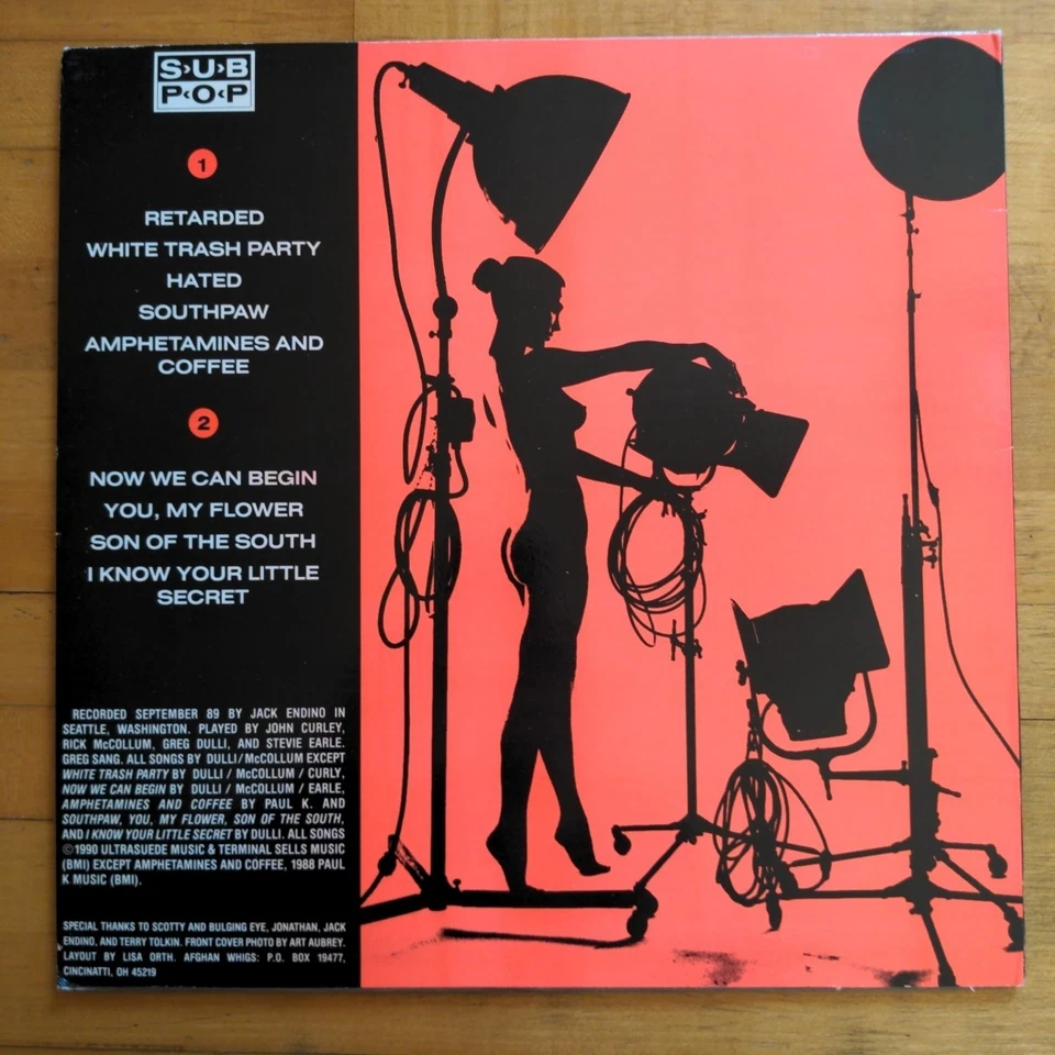 AFGHAN WHIGS Up In It 1990 1ST PRESSING /1000 Translucent Orange VInyl LP EX/EX! - Image 2 of 4