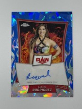 2025 Topps Chrome WWE Sapphire Edition - Red Brand Autographs Raquel Gonzalez