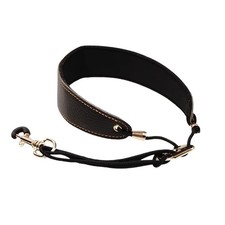 Saxophone Neck Strap | Leather & Fiber Dual-Layer | Reinforced Nylon Cord & A...