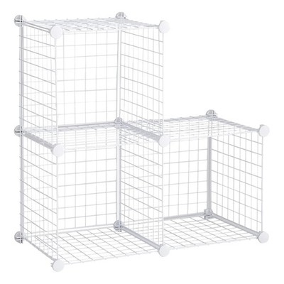 Rubbermaid 3pc Storage Stackable Cube Set, Multi-Use Home Organizers (Open Box)