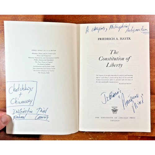 Constitution of Liberty FA Hayek TPB 1978 Political Science Economics Book - Picture 6 of 14