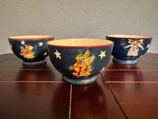 Certified International Folk Angel Ceramic Bowls by Susan Winget (set of 3)