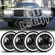 Newest 4pcs Halo 5-34 5.75 Round Led Headlight For Olds Mobile 442 98 Delta 88 Newest 4pcs Halo 5-34 5.75 Round Led Headlight For Olds Mobile 442 98 Delta 88