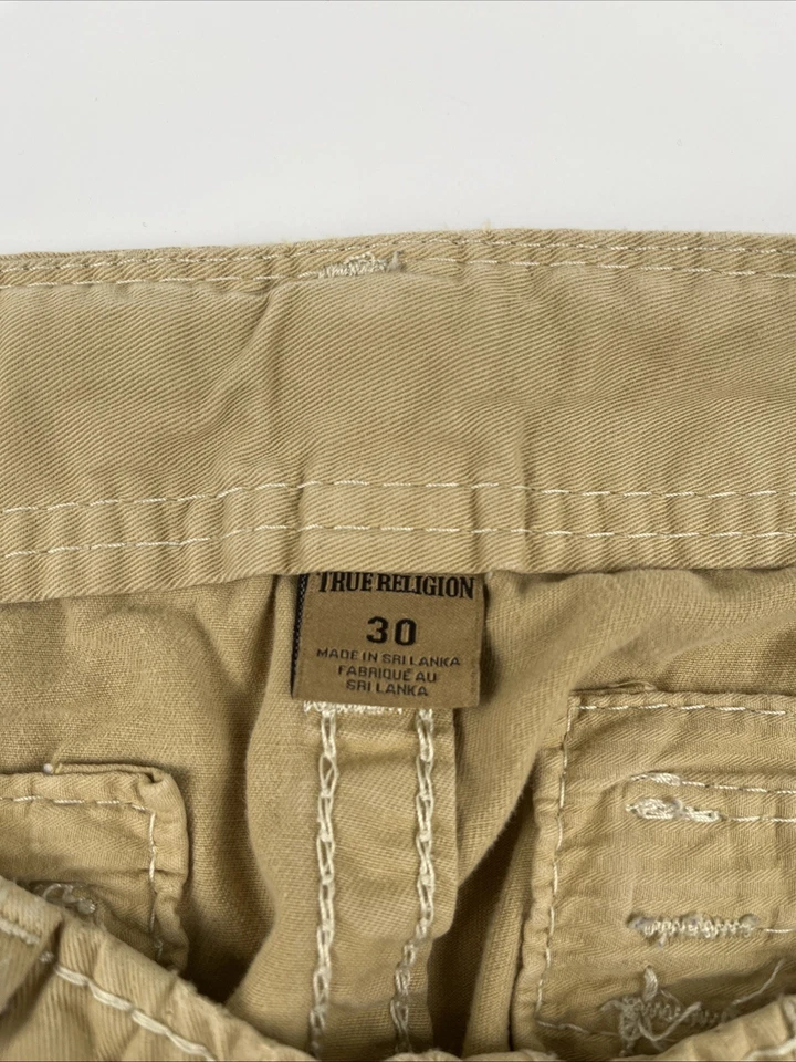 Pantalones Cortos Carga True Religion Sueltos Y2K Vintage Look Bolsillos Grandes Hombres Talla 30 Foto 3 de 4