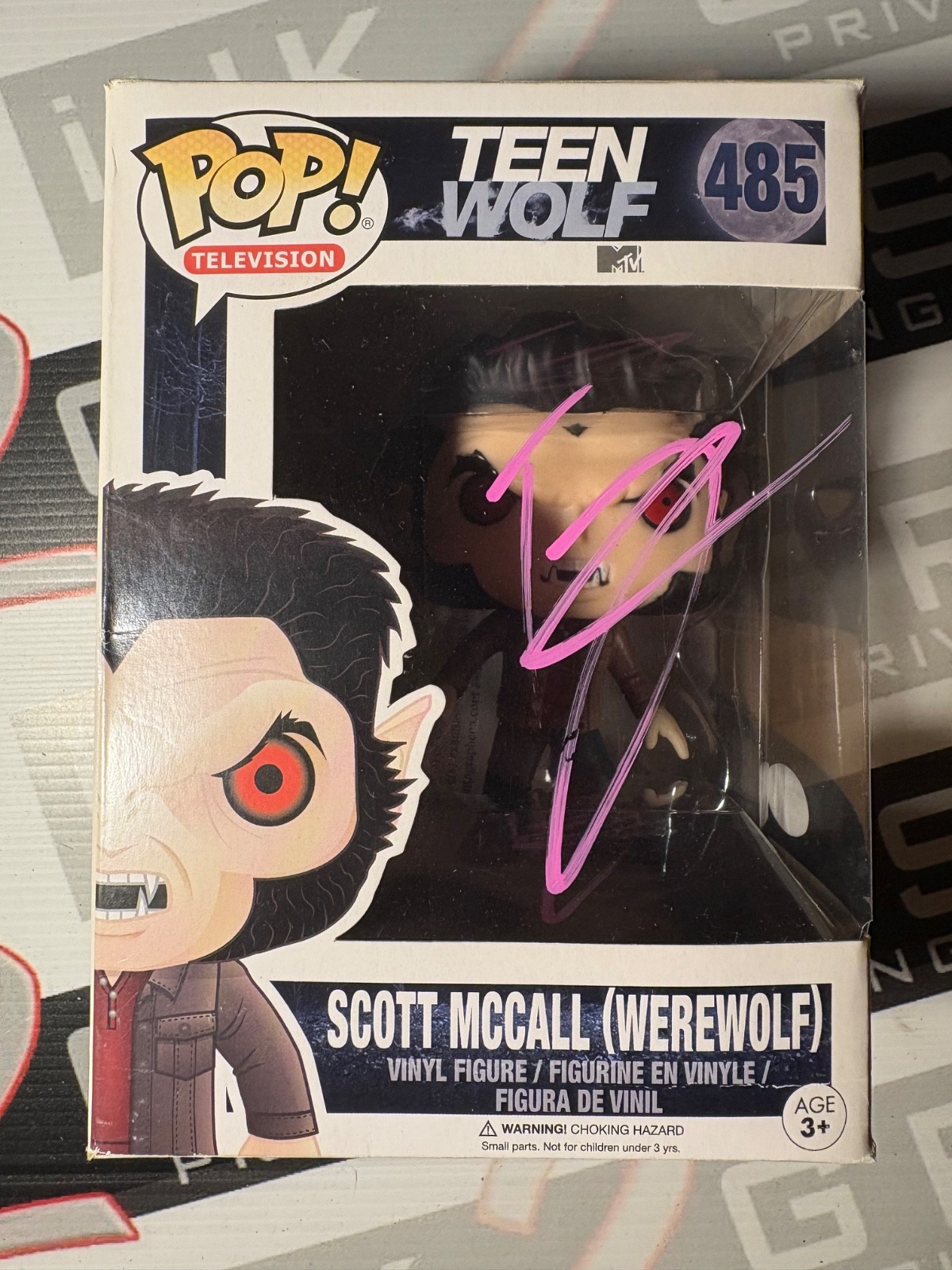 Scott McCall Hombre Lobo Funko Pop! Autógrafo firmado Tyler Posey ACOA - Teen Wolf