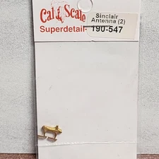 Cal Scale 190-547 Diesel Radio Sinclair Antenna 2 pcs Unpainted Brass HO Scale