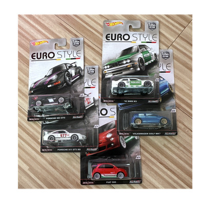 Hot Wheels Euro Style Set 2016 Porsche BMW Volkswagen Fiat 1:64 mit OVP