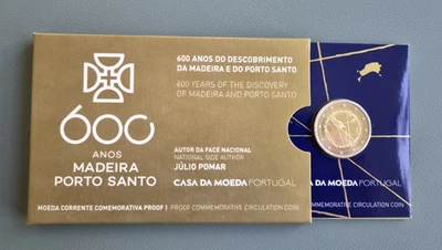 Portugal 2 euro commémorative 2019 Coincard BE Archipel de Madère - Photo 1/4
