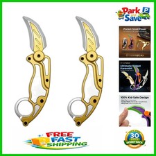 Gravity Knife Fidget Set - 3D Printed Safe Toys for Anxiety Relief, Kids & Teens