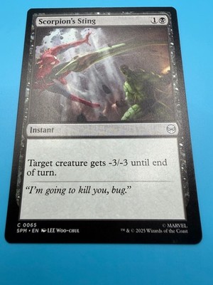 Scorpion's Sting 65 C Marvel's Spider-Man Magic: The Gathering Near Mint