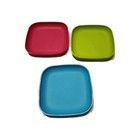3 Tupperware Toys 1502 Mini Playset Square Plates  — photo 1