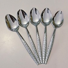 5 Cosmos Texture Teaspoon 6 stainless Korea a...