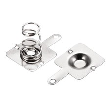 Battery Spring Plate AA Battery Spring Contact Nickel Plate 12mmx12mm 10 Set