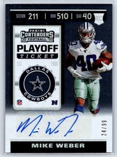 2019 Panini Contenders #151 Mike Weber Playoff Ticket /99 Auto RC Rookie